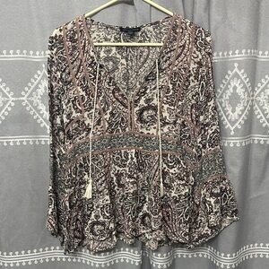 American Eagle Boho Blouse M